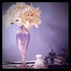 Artist Signed Unique Blown  Glass Vase.